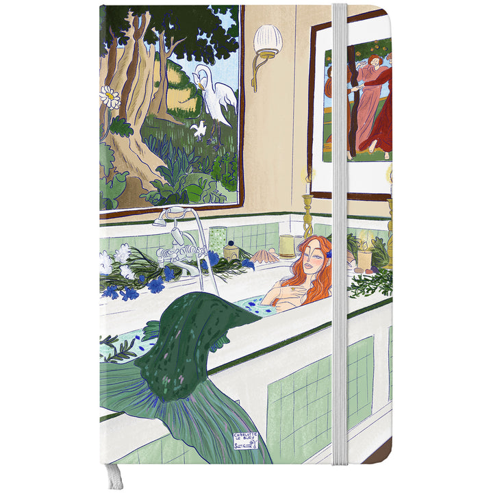 Taccuino Florance dell'album Thinker su carta di Charlotte Le Bleu: copertina soft touch in 8 colori, con chiusura e segnalibro coordinati