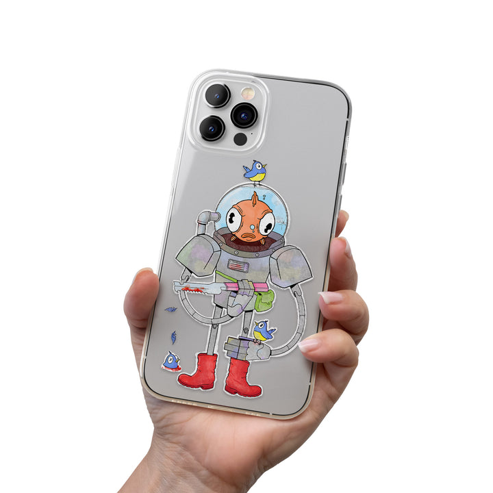 Cover Bird and chips dell'album Sticker effect di Rosa Seppia per iPhone, Samsung, Xiaomi e altri