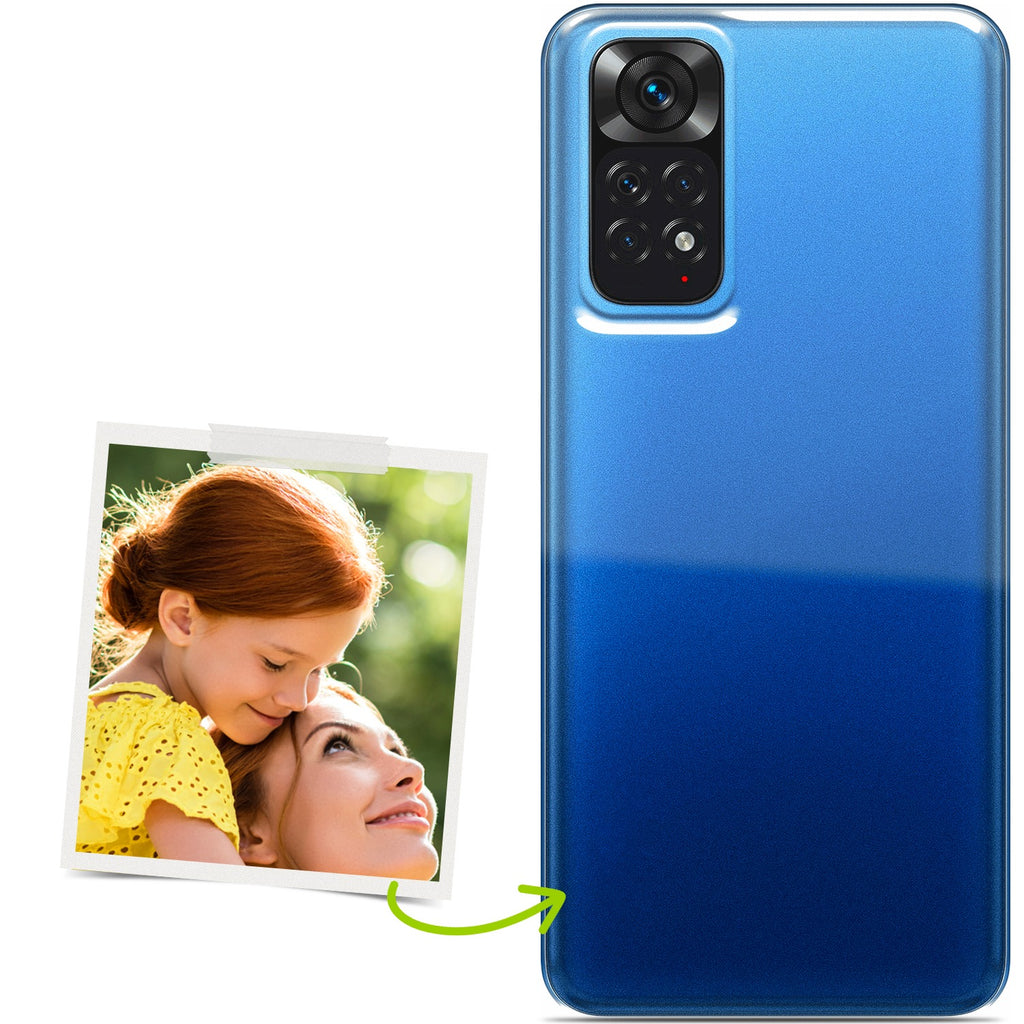Custodia Mixroom In TPU Morbido Per Xiaomi Redmi Note 8 - Sfondo Trasparente Con Iniziale W - Stampa Di Qualità - 2